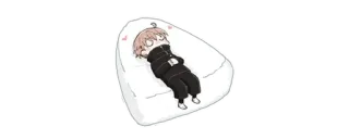 ✨ Anime, Chibi, Schlafend, Sitzsack, Süß, Entspannt telegram sticker