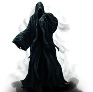 🎗 death, grim reaper, hooded figure, darkness, ghost, horror telegram sticker