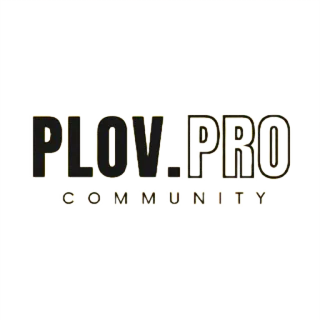 👥 PLOV-PRO COMMUNITY Społeczność, Logo, Jedzenie, Ploov, Pro telegram sticker