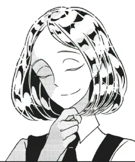 😊 Anime, Manga, Frau, Porträt, Charakter, Illustration telegram sticker