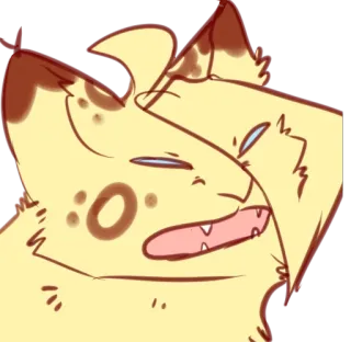 😖 cat, animal, cartoon, sticker, drawing, expression telegram sticker