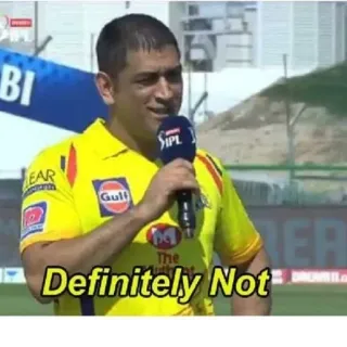 🙅‍♂️ Definitely Not Cricket, Sport, Indian Premier League, MS Dhoni telegram sticker