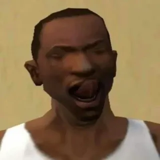 😋 CJ Grand Theft Auto: San Andreas CJ, Grand Theft Auto, San Andreas, video game, personagem whatsapp sticker