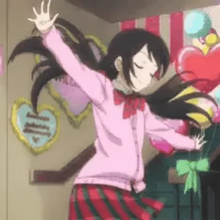🌟 Nico Yazawa Love Live! HAPPY VALENTINE telegram sticker