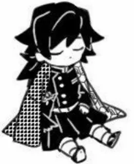 🥺 Giyu Tomioka Demon Slayer Anime, Manga, Demon Slayer, Giyu Tomioka, Chibi, Carino whatsapp sticker