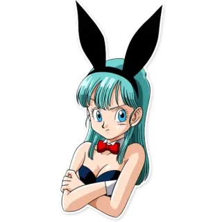 😠 Bulma Dragon Ball Anime, Hase, Dragon Ball, Bulma, Cartoon, Süß, Fanart telegram sticker