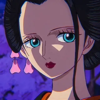 📚 Boa Hancock One Piece anime, queen, pirate, woman, character whatsapp sticker