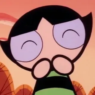 🤗 Buttercup The Powerpuff Girls cartone animato, ragazza, powerpuff, carino, verde telegram sticker