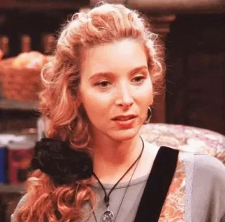 😐 Phoebe Buffay Friends Przyjaciele, Phoebe Buffay, Sitcom, Postać, Portret telegram sticker