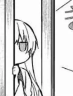 ☹️ Anime, Manga, Chibi, Mengintip telegram sticker