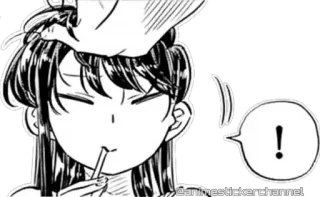 🥰 Komi Shouko Komi Can't Communicate Anime, Manga, Komi Can't Communicate, Komi Shouko, schattig, Stickers whatsapp sticker