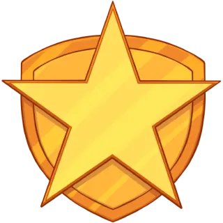 👮 Stern, Auszeichnung, Medaille, Gold, Abzeichen, Erfolg whatsapp sticker