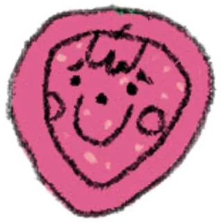 🥺 visage, rose, dessin animé, gribouillage telegram sticker