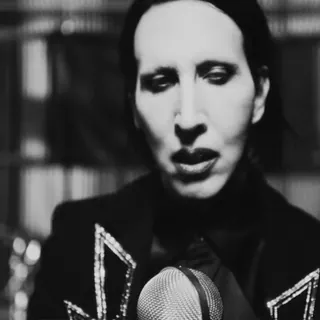 🌟 Marilyn Manson музыкант, певец, рок, готика, Мэрилин Мэнсон, знаменитость telegram sticker