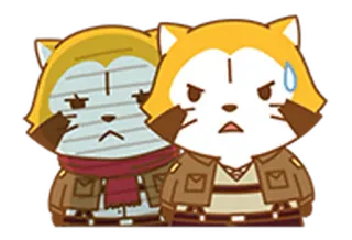 😓 animale, cartone animato, volpe, carino, adesivo telegram sticker