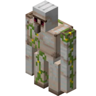 🛡 Iron Golem Minecraft Golem, Fer, Minecraft, Jeu vidéo, Mob, Personnage whatsapp sticker