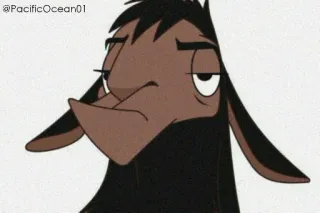 😐 Kuzco The Emperor's New Groove dessin animé, animé, Disney, Kuzco, lama, Kuzco, l'empereur mégalo, personnage whatsapp sticker