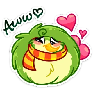 💕 Aww Desenho animado, Fofo, Amor, Fofo, Kawaii telegram sticker
