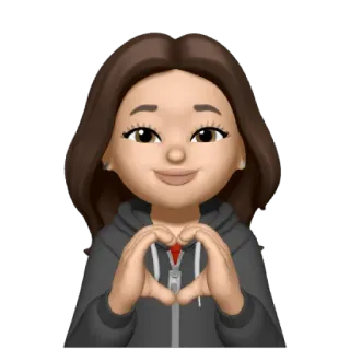 ❤️ Avatar, Emoji, Coração, Mãos, Amor telegram sticker