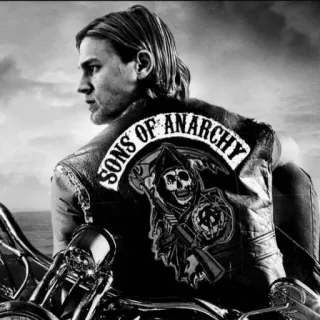 💀 Sons of Anarchy motorcycle club, biker, grim reaper, skull, tv show telegram sticker