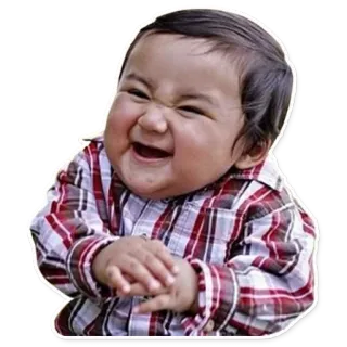 😋 child, happy, smiling, laughing, cute, baby telegram sticker