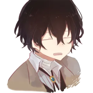 😑 Dazai Osamu Bungo Stray Dogs Anime, Manga, Dazai, Bungo Stray Dogs, Charakter telegram sticker