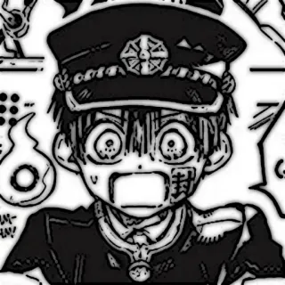 🔭 Hanako Toilet-bound Hanako-kun Anime, Manga, Hanako-kun, Esprit, Fantôme, Surnaturel, Uniforme scolaire telegram sticker