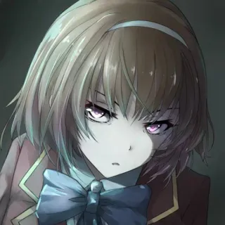 🙃 アニメ, 女の子, 制服, ポートレート telegram sticker
