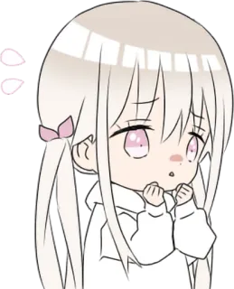 😮 anime, girl, cute, kawaii, manga, chibi telegram sticker
