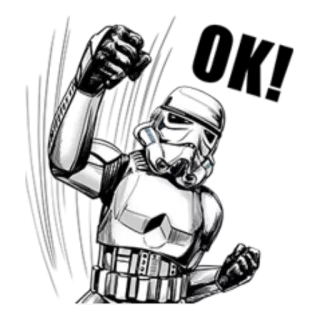 👌 Stormtrooper Star Wars Stormtrooper, Star Wars, poing, guerre, science-fiction, soldat telegram sticker