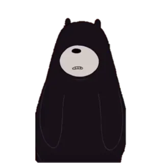 🐼 urso, desenho animado, adesivo, fofo, animal telegram sticker