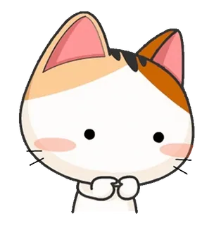 😐 mèo, dễ thương, nhãn dán, kawaii, động vật telegram sticker