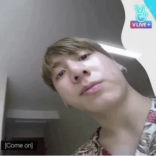 🔥 Come on Selfie, Persona, Hombre, Interior, Vlive, Asiático telegram sticker