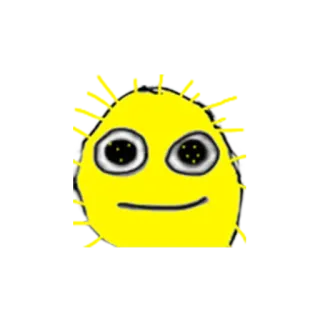 🌞 cara sonriente, dibujos animados, amarillo, ilustración, pegatina whatsapp sticker