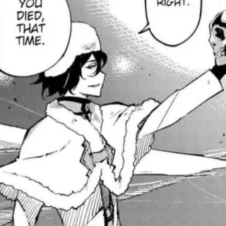 🎲 YOU DIED, THAT TIME. Anime, Manga, Schädel, Sprechblase telegram sticker