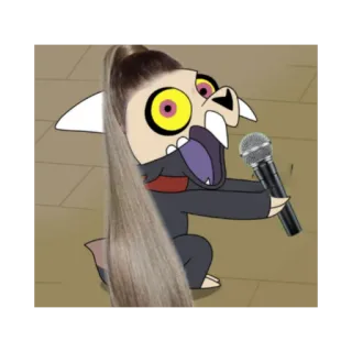 👨‍🎤 King The Owl House desenho animado, microfone, personagem, rei, The Owl House, humor telegram sticker
