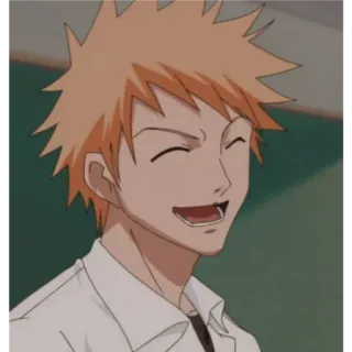 💈 Ichigo Kurosaki Bleach Anime, Manga, Bleach, Ichigo, Ichigo Kurosaki, Charakter, Animation whatsapp sticker