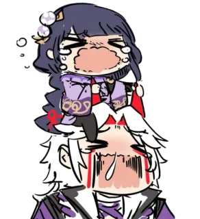 😭 Anime, Weinend, Chibi, Sticker, Figur, Cartoon, Manga telegram sticker