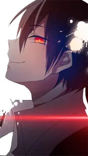 😏 anime, manga, red eyes, character, boy, portrait telegram sticker