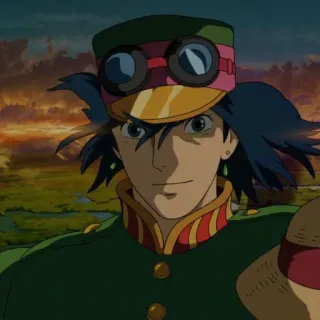 🔮 Howl Howl's Moving Castle Anime, Le Château Ambulant, Hauru, Studio Ghibli, Fantasy, Animation telegram sticker