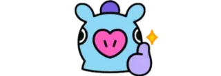 🧸 Mang BT21 kpop, bt21, cartoon, character, mang, thumbs up telegram sticker