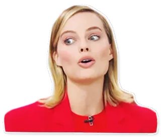 🙀 Margot Robbie Margot Robbie, actrice, femme, célébrité whatsapp sticker