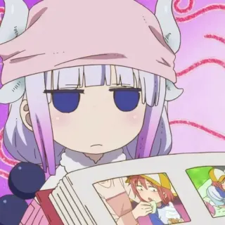 🍡 Kanna Miss Kobayashi's Dragon Maid Anime, Manga, Kanna, Dragon Maid, Mignon, Drôle telegram sticker