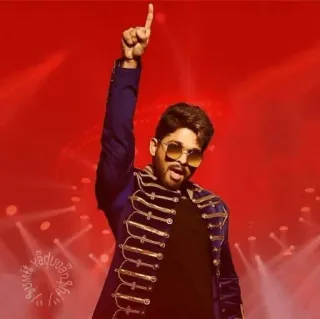 👆 Allu Arjun actor, indio, telugu, bollywood, película telegram sticker