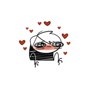 🥰 сердце, любовь, мультфильм, милый, выражение whatsapp sticker