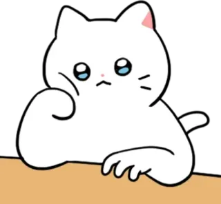💬 猫, 动物, 可爱, 伤心, 可爱 whatsapp sticker