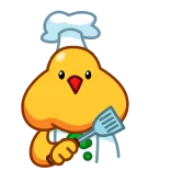 Cocky Cook telegram stickers
