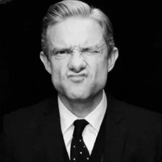💎 Martin Freeman, actor, portrait, black and white, man, expression, suit telegram sticker