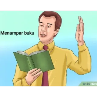 😫 Menampar buku 本, 平手打ち, 読書, 男 telegram sticker