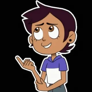 1️⃣ Luz Noceda The Owl House cartoon, the owl house, luz noceda, disney, animiert telegram sticker